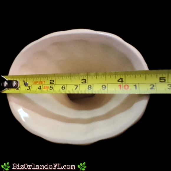 VINTAGE Pair of USA Art Pottery Matte White Cornucopia Planter Vases circa 1940s - Picture 9 of 10